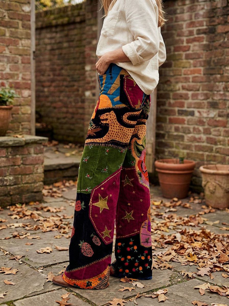 GABRIELLE - Artistic Wide-Leg Pants