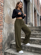 BERNILA – Casual Wide Waist Comfy Everyday Pants