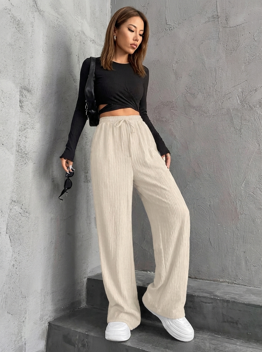 BERNILA – Casual Wide Waist Comfy Everyday Pants