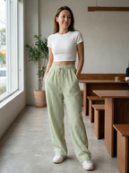 TAITE - Simple Summer Striped Relaxed Fit Buttom