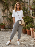 FLORIANE - Relaxed Boho Stripe Pants