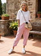 FLORIANE - Relaxed Boho Stripe Pants
