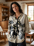 LUCIA - Cat Art Shirt