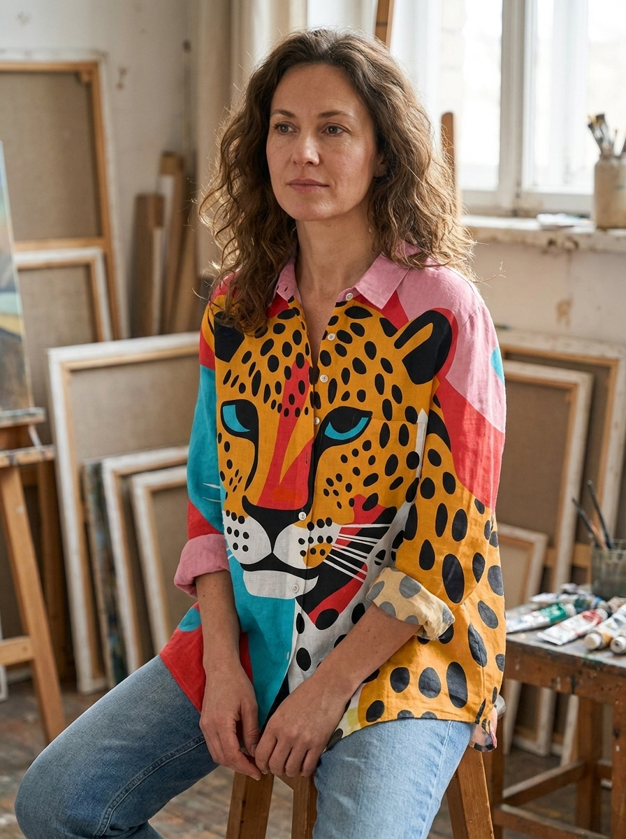 QUINN - Leopard Art Shirt