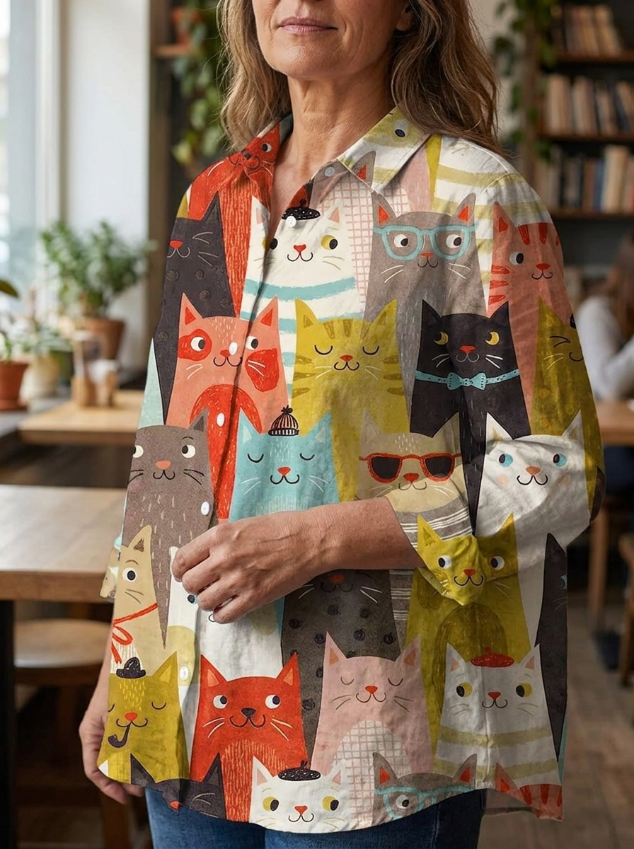 SHEENA - Cat Art Shirt