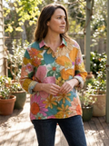 LARA - Floral Art Shirt