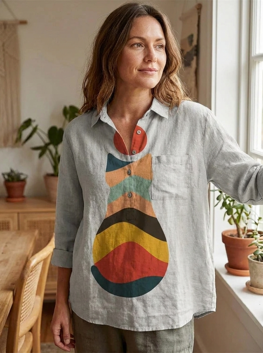 AMARI - Cat Art Shirt
