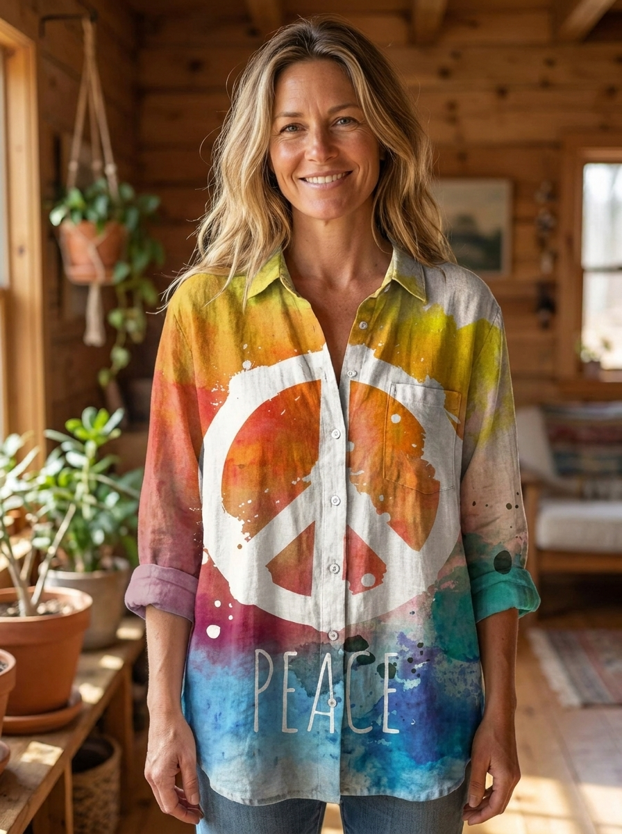 CLAUDINE - Serene Art Shirt