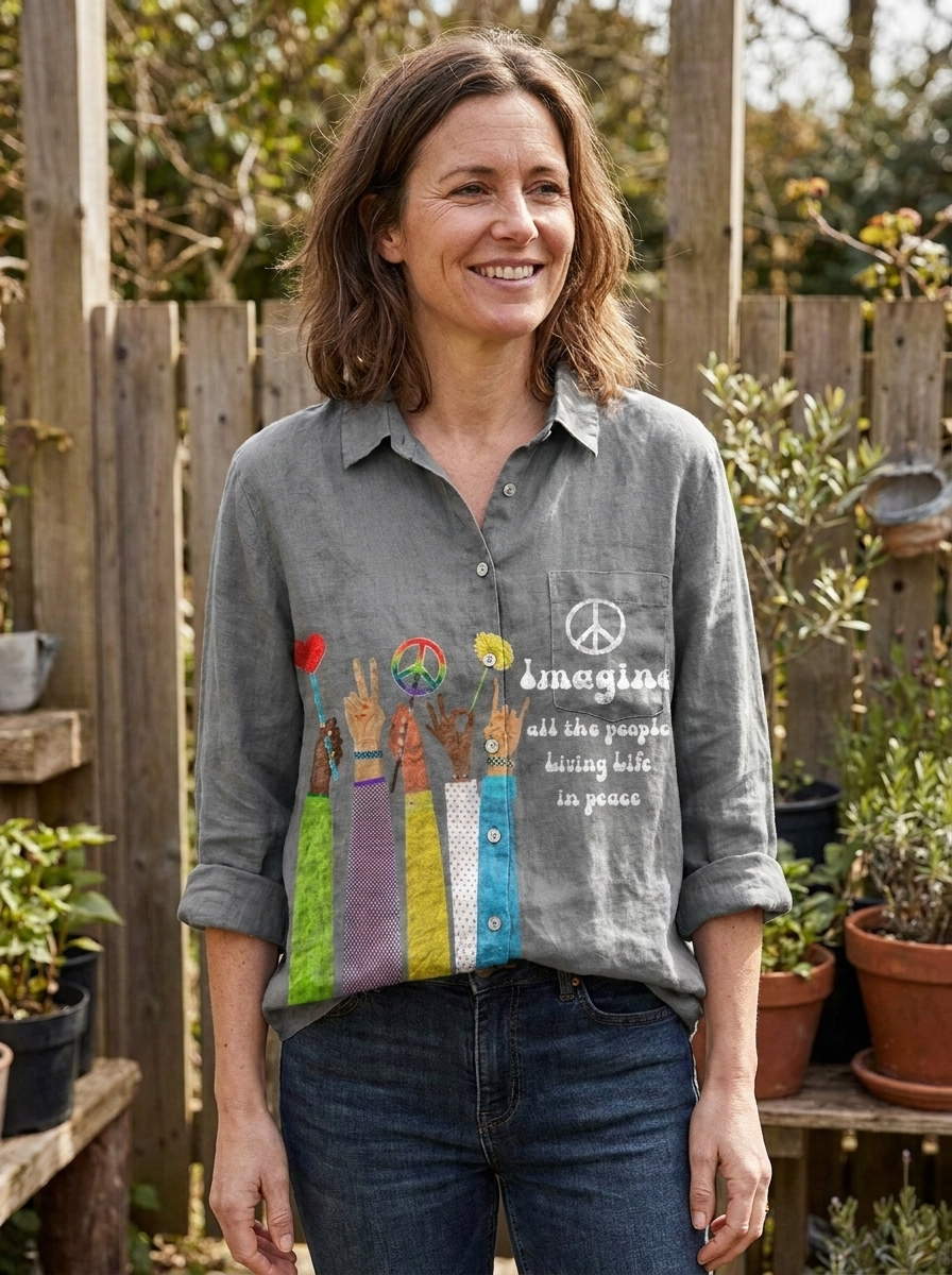 CLAUDINE - Serene Art Shirt