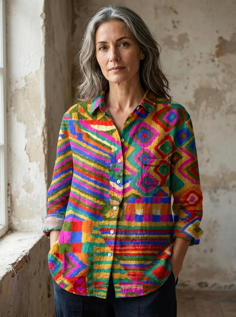 CLAUDINE - Serene Art Shirt