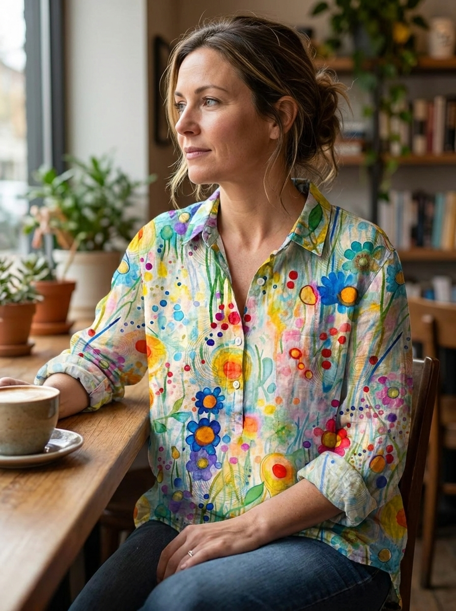 CLAUDINE - Serene Art Shirt