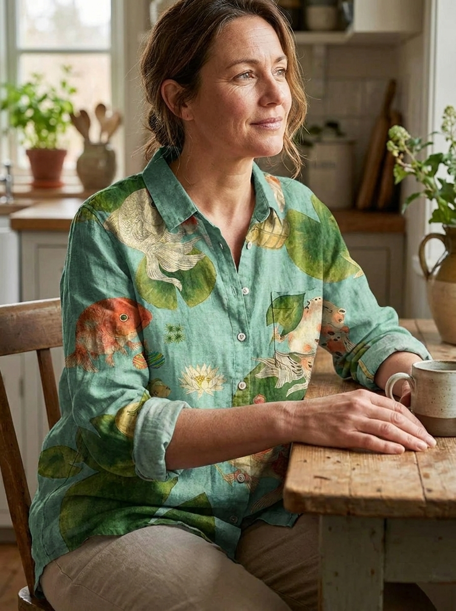 CLAUDIA - Fish Art Shirt