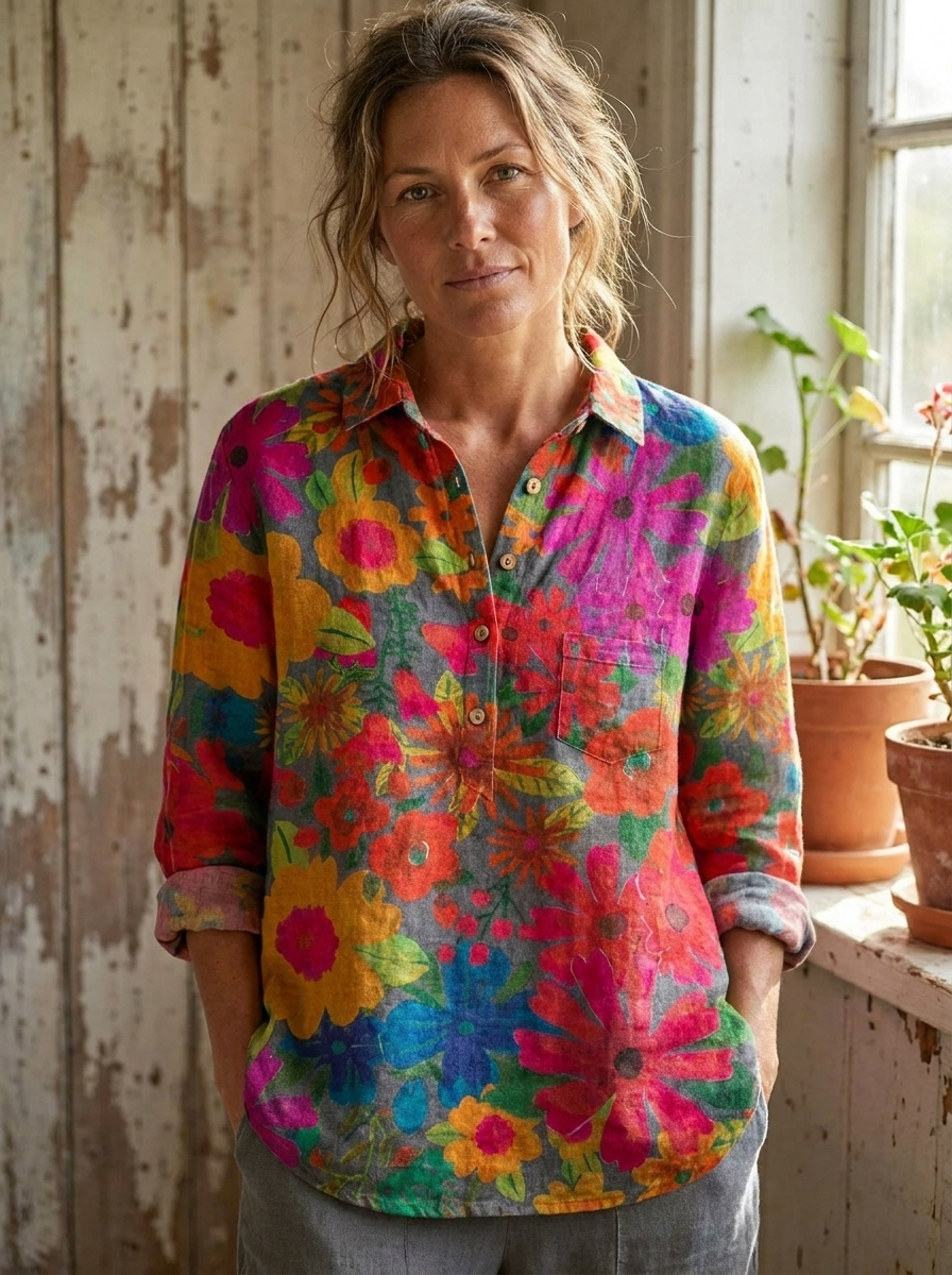 GIANNA - Plant Art Shirt