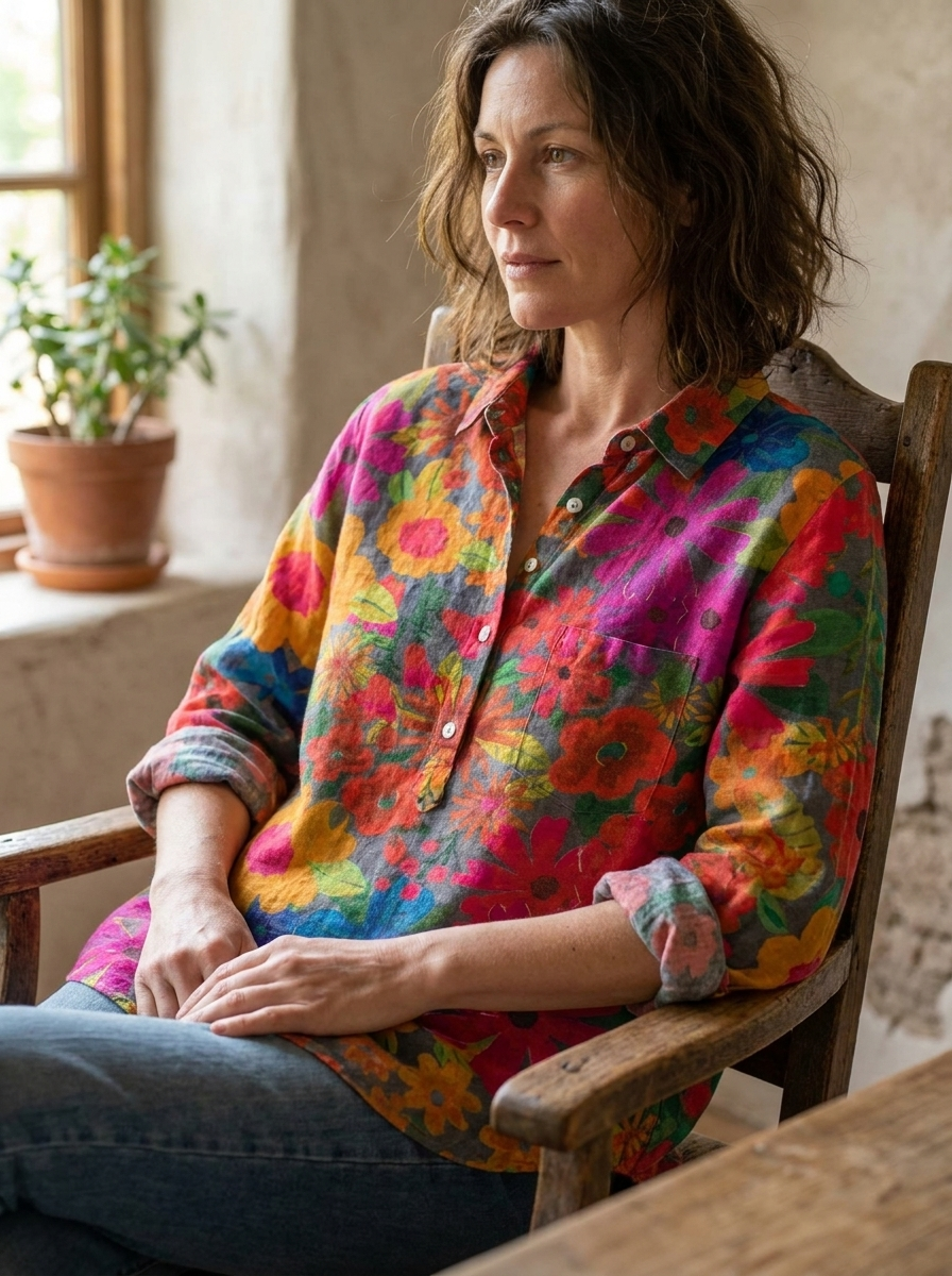 GIANNA - Plant Art Shirt