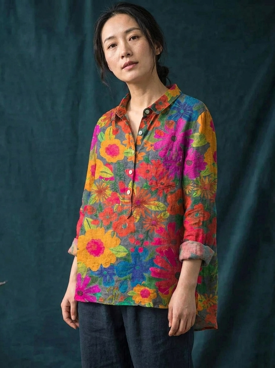 GIANNA - Plant Art Shirt