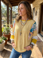 BAILEY – Lightweight Patchwork Batwing Top