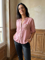 DANICA -  Sequin Detailed Blouse