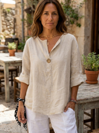 NAYLA - Casual V-Neck Blouse