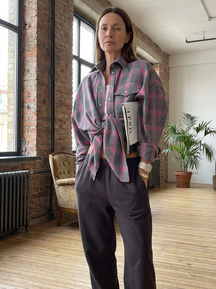 Norah | Casual Plain Flannel