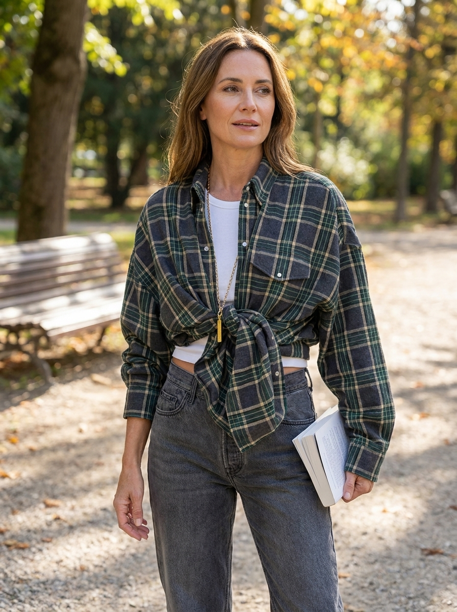 Norah | Casual Plain Flannel