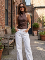 CHINIE – Chic Sleeveless Halter Neck Blouse