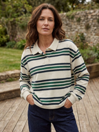 AIKO – Refined Striped Long Sleeve Top