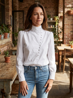 ELIZA – Elegant Long Sleeve Button Front Shirt