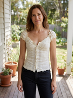 GLACY – Chic Floral Lace Corset Top