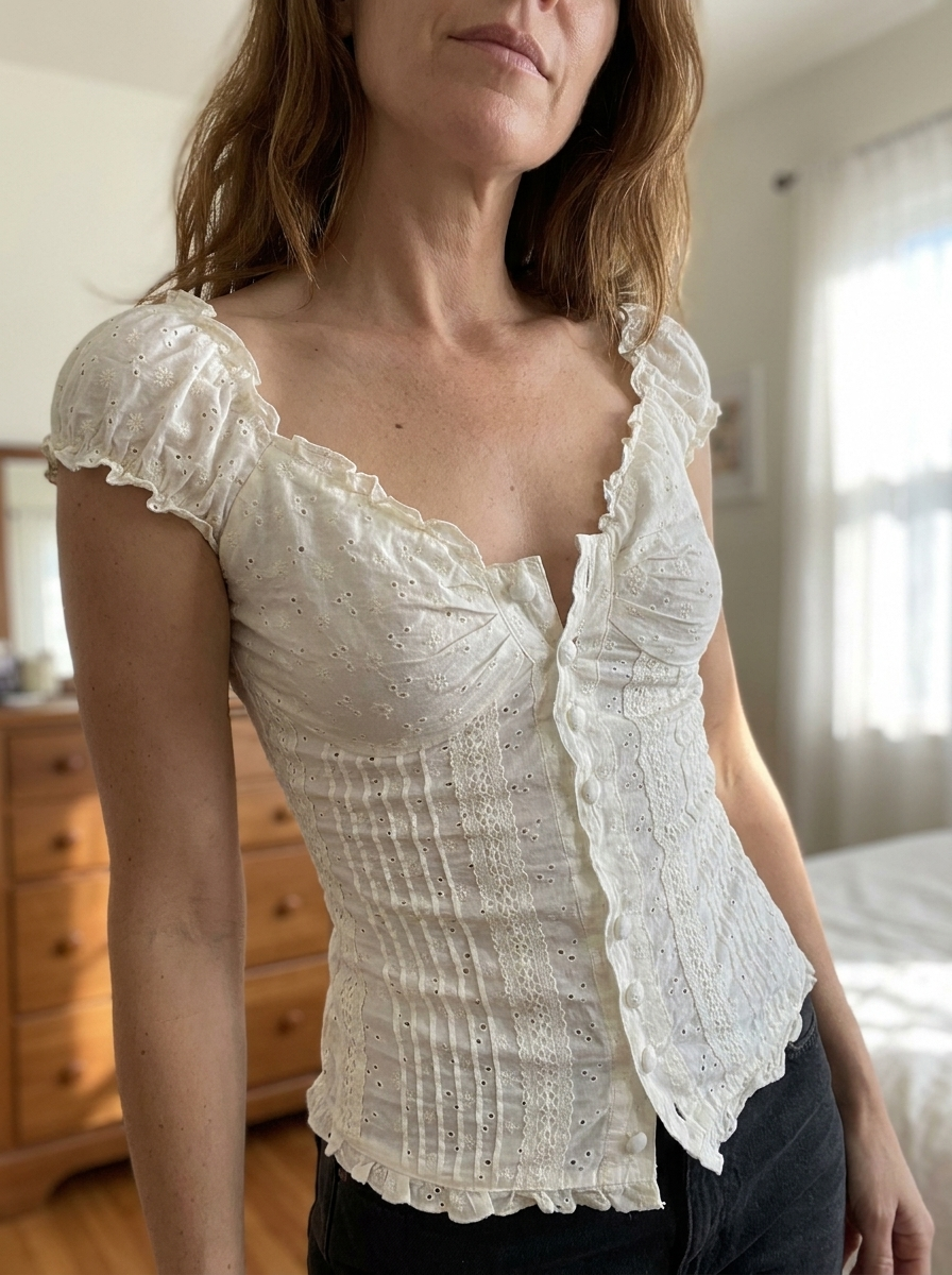 GLACY – Chic Floral Lace Corset Top