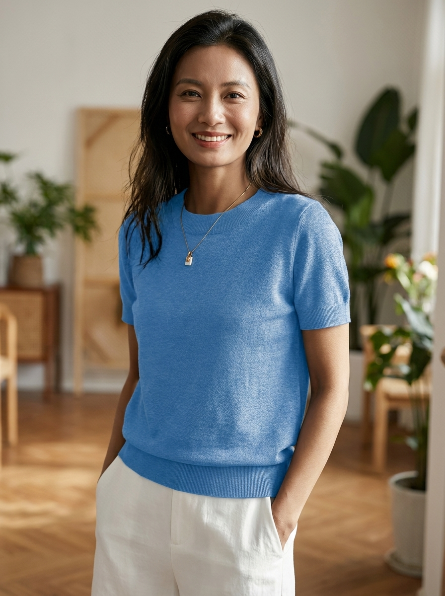 JENNY - Classic Round Neck Casual Top