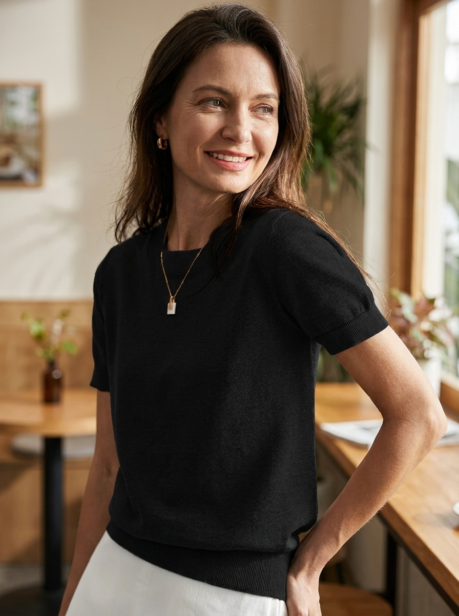JENNY - Classic Round Neck Casual Top