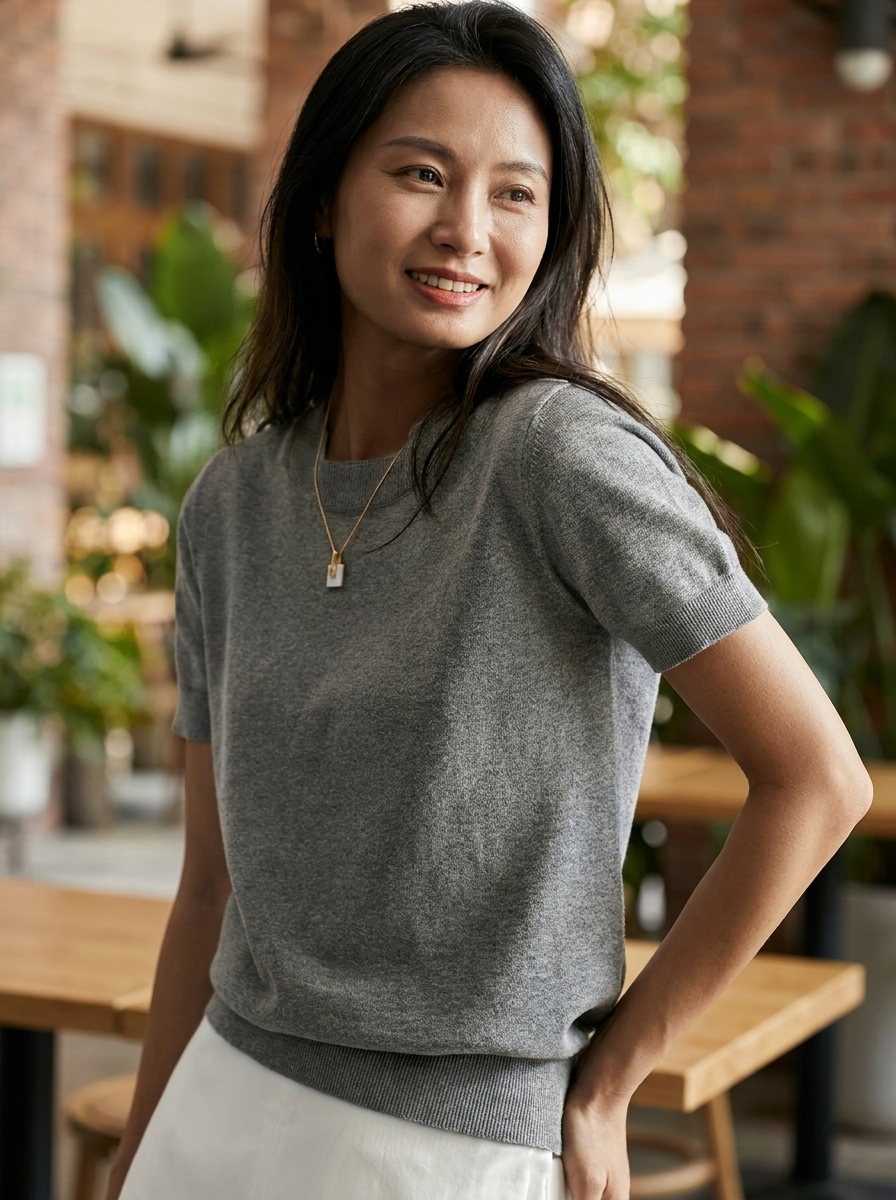 JENNY - Classic Round Neck Casual Top