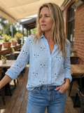 SANDRA – Classic Printed Blouse