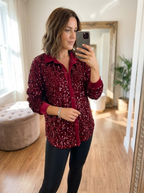 CIARA - Shimmer Sequin Shirt