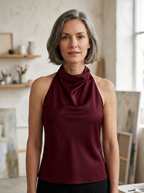 HENYA – Casual Sleeveless Summer Backless Top