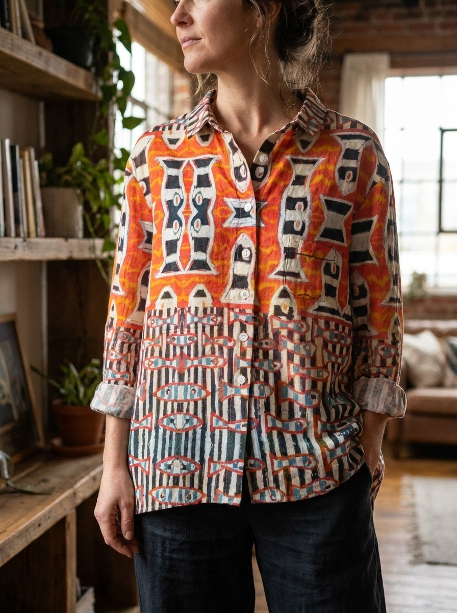 TALLIE – Relaxed Printed Blouse