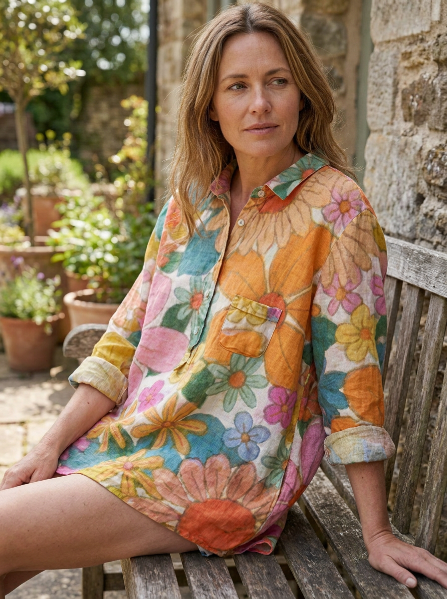 TALLIE – Relaxed Printed Blouse