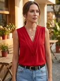 JADE - Lightweight Sleeveless V-Neck Top