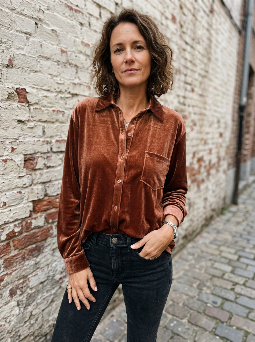 DAHLIA - Soft Velvet Shirt