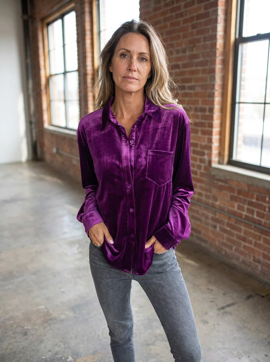 DAHLIA - Soft Velvet Shirt