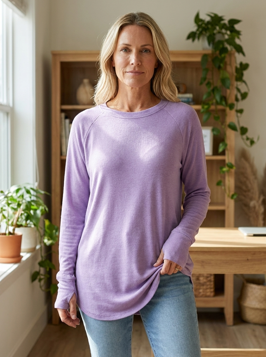 STELLAN - Casual Long Sleeve Thumb Hole Top