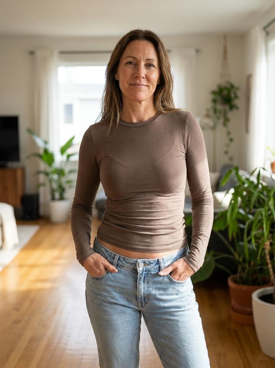 AVED - Cozy Round Neck Long Sleeve Top