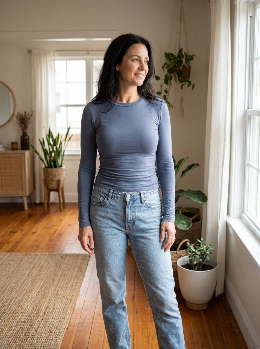 AVED - Cozy Round Neck Long Sleeve Top