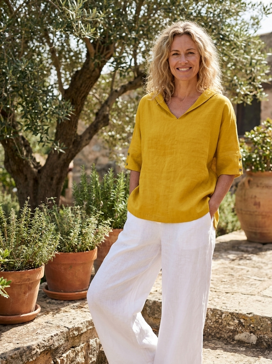 LUCY – Cotton Loose-Fitting Blouse