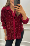 CIARA - Shimmer Sequin Shirt