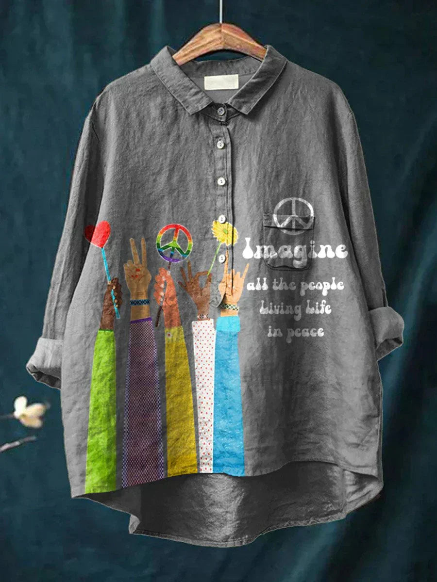 CLAUDINE - Serene Art Shirt
