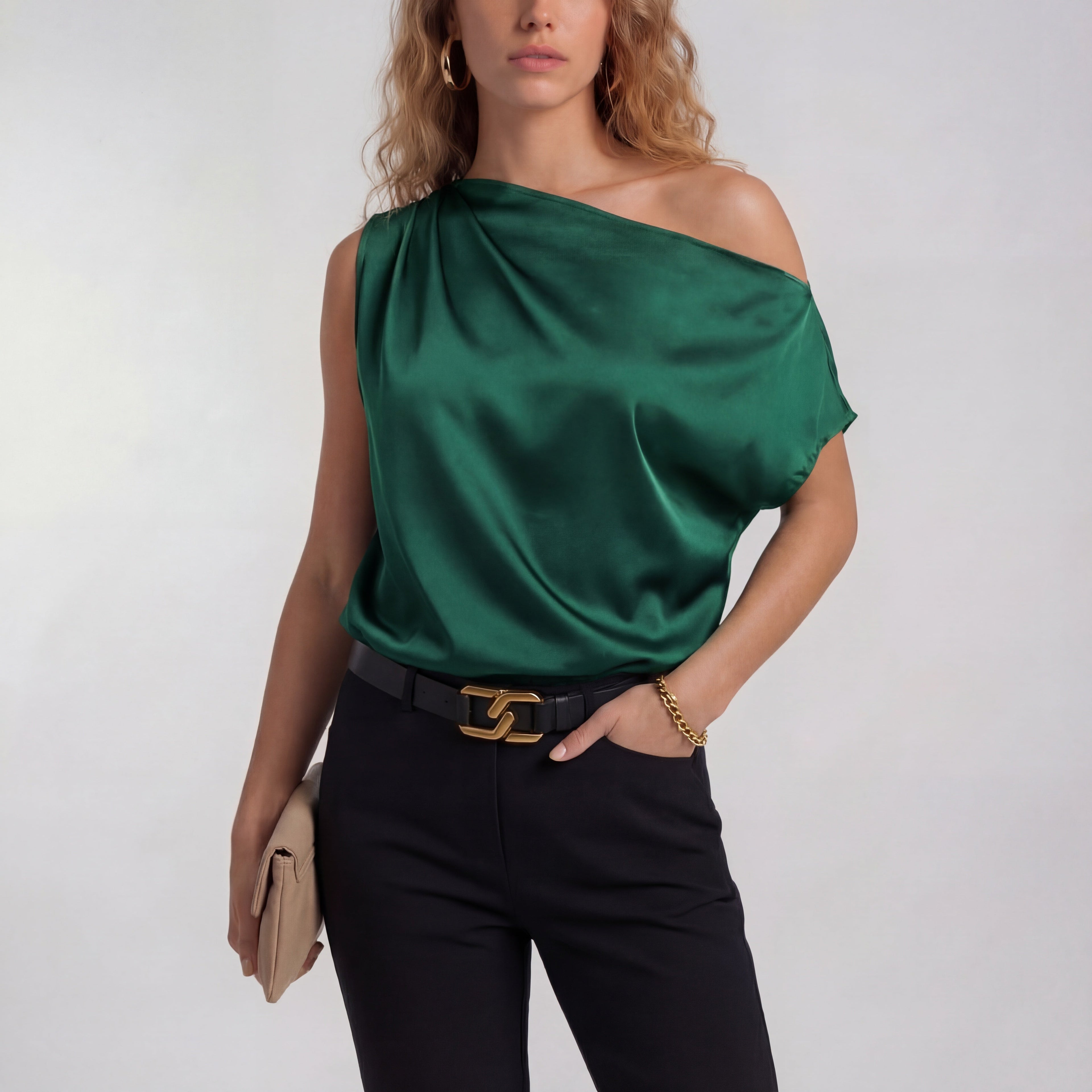 CAMILLA – Chic Casual One Shoulder Blouse