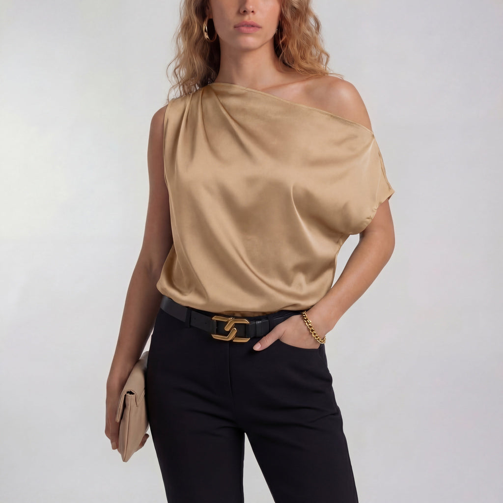 CAMILLA – Chic Casual One Shoulder Blouse