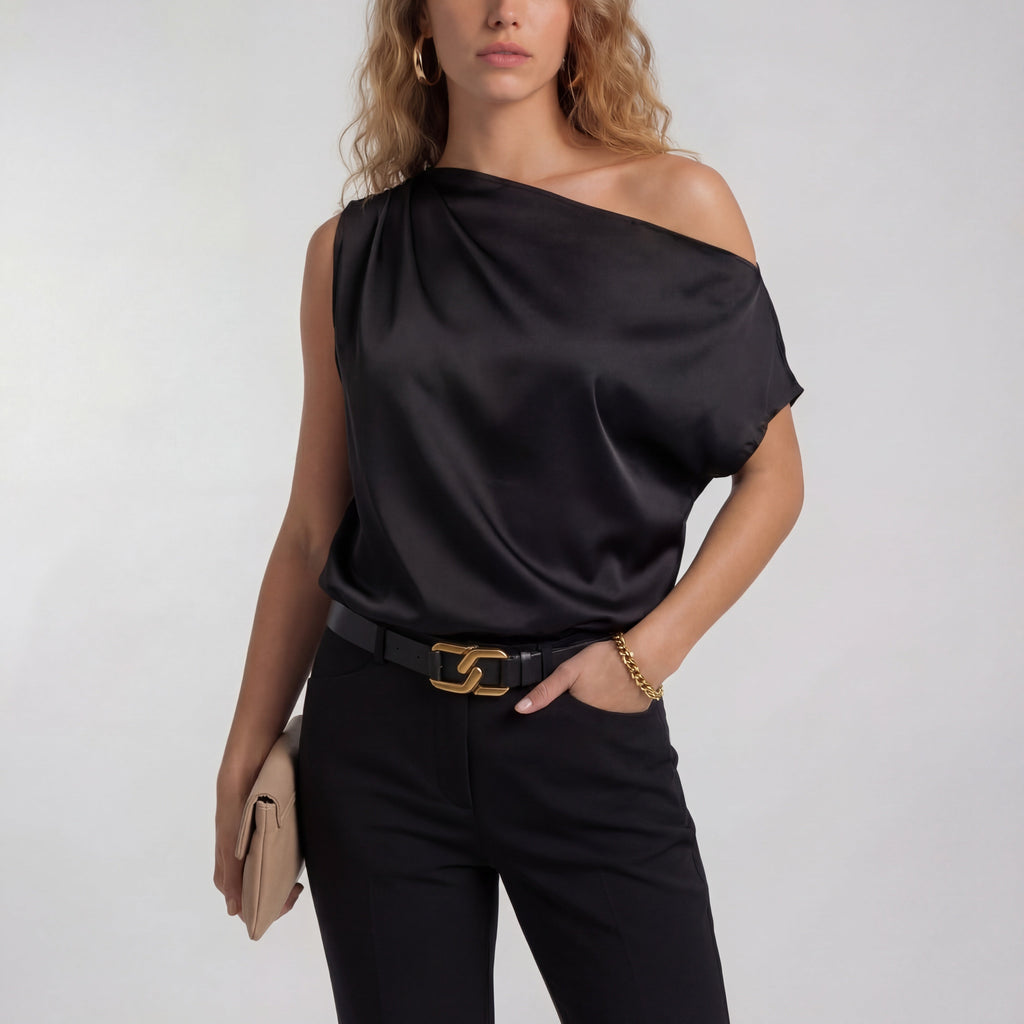 CAMILLA – Chic Casual One Shoulder Blouse
