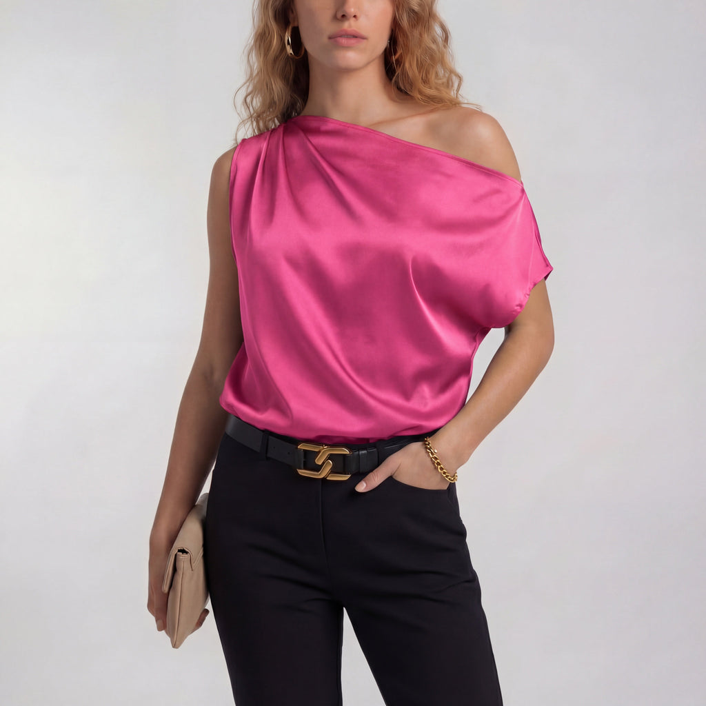 CAMILLA – Chic Casual One Shoulder Blouse
